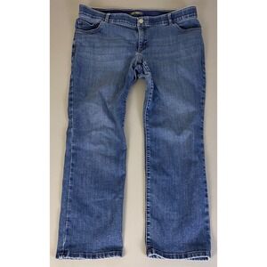 Lee Plus Straight Leg Jeans Plus Size 20W Blue‎ Flex Motion Mid Rise Denim Pants